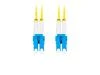 Lanberg Optický patch cord SM LC/UPC-LC/UPC duplex 5m LSZH G657A1 průměr 3mm, barva žlutá