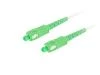 Lanberg Optický patch cord SM SC/APC-SC/APC simplex 30m LSZH G657A2 průměr 3mm, barva bílá