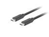 Lanberg USB-C M/M 3.1 GEN 2 kabel 1,8m 10GB/S PD100W černá Lanberg USB-C M/M 3.1 GEN 2 kabel 1,8m 10GB/S PD100W černá