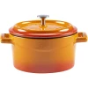 LAVA Metal oranžový litinový hrnec Ø 10 cm, 0,35 l LAVA Metal oranžový litinový hrnec Ø 10 cm, 0,35 l
