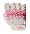 Lifefit Fitnes rukavice Knit růžovo-bílé Lifefit Fitnes rukavice Knit růžovo-bílé