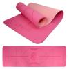 Lifefit Podložka Yoga MAT Lotos Duo 183x58x0 6cm růžová (VÝPRODEJ)