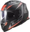LS2 FF800 Storm II Racer titanovo-oranžová integrální helma na motorku LS2 FF800 Storm II Racer titanovo-oranžová integrální helma na motorku