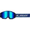 LS2 Charger PRO modré s iridiovým plexi motokrosové brýle LS2 Charger PRO modré s iridiovým plexi motokrosové brýle