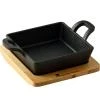 Masterpro Pekáč litinový s podstavcem COOK SHARE 12,6x18,5x3,6 cm černá Masterpro Pekáč litinový s podstavcem COOK SHARE 12,6x18,5x3,6 cm černá