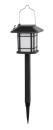 Mat Lampa solární lucerna pr. 10,5cm v.40cm, 12LED, nerez/PH ČER