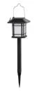 Mat Lampa solární lucerna pr. 10,5cm v.40cm, 12LED, nerez/PH ČER