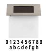 Mat Osvětlení na stěnu solární 18,5x19x5,2cm 4LED nerez/PH