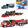 Mattel HOT WHEELS Track Fleet vozidlo s přívěsem různé druhy kov