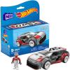 Mattel MEGA CONSTRUX Audi RS6 závoďák Hot Wheels 77 dílků s figurkou (stavebnice)