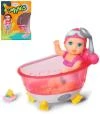 Mattel ZAPF BABY BORN Panenka Minis Amy herní set s vanou
