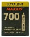 Maxxis Duše Ultralight 700x33/50 Gal-fv 48mm (eib00141400)