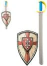Meč dětský soft pěnový set se štítem 75cm malý rytíř v síťce Meč dětský soft pěnový set se štítem 75cm malý rytíř v síťce