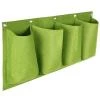Merco Horizontal Grow Bag 4 textilní květináče na zeď zelená Merco Horizontal Grow Bag 4 textilní květináče na zeď zelená