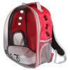 Merco Petbag Transparent batoh na mazlíčky červená