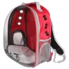Merco Petbag Transparent batoh na mazlíčky červená