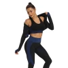 Merco Yoga Sense fitness set dámský černá-modrá