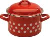 Metalac Hrnec + poklice pr.14cm 1,5l PUNTÍK ČRV