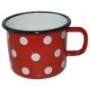 Metalac Hrnek smalt pr.9cm 0,5l PUNTÍK ČRV