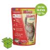 Miau Miau Cat hovězí, kapsa 100 g (24 ks) %
