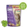Miau Miau Cat Sterilised kuřecí, kapsa 100 g (24 ks) %