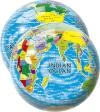 Míč mapa světa s potiskem Zeměkoule 23cm globus Míč mapa světa s potiskem Zeměkoule 23cm globus