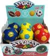 Míček 10cm fotbalový balon mini kopačák s potiskem 3 barvy Míček 10cm fotbalový balon mini kopačák s potiskem 3 barvy