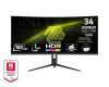 MSI Gaming MAG 342CQR E2, 34[34] VA zakřivený /3440x1440 (UWQHD)/180Hz/1ms/DP/2xHDMI/Výškově nastavitelný/Pivot