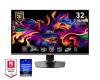 MSI Gaming monitor MPG 321URX QD-OLED, 31,5[34] QD-OLED/4K 3840x2160/240Hz/0,03ms/DP/2xHDMI/3xUSB/USB-C/Výškvě nastavitelný/pivot