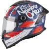 MT Helmets Dětská integrální helma na motorku Stinger 2 Rocket C17 modro-červeno-bílá