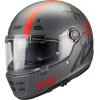 MT Helmets Jarama SV Papercut C15 matná šedo-červená integrální helma MT Helmets Jarama SV Papercut C15 matná šedo-červená integrální helma