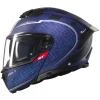 MT Helmets Atom 2 SV Destiny matná modro-černá výklopná helma + sleva 400,- na příslušenství