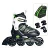Muuwmi SET nastav. dětské inline brusle, zelené vel. 29-32, chrániče,taška