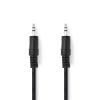 Nedis CAGB22000BK20 - Stereofonní Audio Kabel | 3,5mm Zástrčka - 3,5mm Zástrčka | 2 m | Černá barva