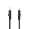 Nedis CAGB22000BK20 - Stereofonní Audio Kabel | 3,5mm Zástrčka - 3,5mm Zástrčka | 2 m | Černá barva Nedis CAGB22000BK20 - Stereofonní Audio Kabel | 3,5mm Zástrčka - 3,5mm Zástrčka | 2 m | Černá barva