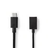 Nedis CCGB61710BK02 - USB 3.0 Kabel | Typ-C Zástrčka - A Zásuvka | 0,15 m | Černá barva Nedis CCGB61710BK02 - USB 3.0 Kabel | Typ-C Zástrčka - A Zásuvka | 0,15 m | Černá barva