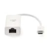 Nedis CCGB64950WT02 - Síťový adaptér USB | USB 3.2 Gen 1 | 1000 Mbps | USB-C Zástrčka | RJ45 Zásuvka | 0.20 m | Bílá Nedis CCGB64950WT02 - Síťový adaptér USB | USB 3.2 Gen 1 | 1000 Mbps | USB-C Zástrčka | RJ45 Zásuvka | 0.20 m | Bílá