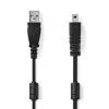 Nedis CCGL60810BK20 - USB Kabel | USB 2.0 | USB-A Zástrčka | UC-E6 8-Pins Zástrčka | 2.00 m | Kulatý | PVC | Černá Nedis CCGL60810BK20 - USB Kabel | USB 2.0 | USB-A Zástrčka | UC-E6 8-Pins Zástrčka | 2.00 m | Kulatý | PVC | Černá