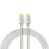 Nedis CCTB60800AL20 - USB 2.0 kabel | USB-C™ Zástrčka | USB-C™ Zástrčka | 480 Mbps | 2.00 m | Stříbrná