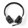 Nedis CHSTB310BK - Bezdrátová PC sluchátka | Na Uši | Stereo | Bluetooth | Sklopný Mikrofon | Černá