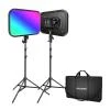 Neewer Sada RGB168 RGB LED, dvě lampy 60W 2500-8500K