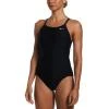 Nike Swim SOLID BLACK-BLACK dámské plavky Nike Swim SOLID BLACK-BLACK dámské plavky