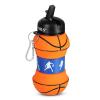 Nils Skládací silikonová láhev Camp NC4104 550ml basketbal