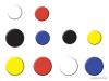 NOBO Magnety, barevné 20mm NOBO Magnety, barevné 20mm