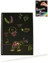 Notes magický duhový kreativní set se škrabacím perem 10 listů A4