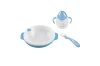 Nuvita Set termotalířku se silikonovou lžičkou a hrnečkem Pastel blue Nuvita Set termotalířku se silikonovou lžičkou a hrnečkem Pastel blue