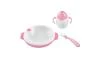 Nuvita Set termotalířku se silikonovou lžičkou a hrnečkem Pastel pink Nuvita Set termotalířku se silikonovou lžičkou a hrnečkem Pastel pink