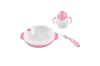 Nuvita Set termotalířku se silikonovou lžičkou a hrnečkem Pastel pink Nuvita Set termotalířku se silikonovou lžičkou a hrnečkem Pastel pink