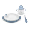 Nuvita Set termotalířku se silikonovou lžičkou a hrnečkem Powder Blue Nuvita Set termotalířku se silikonovou lžičkou a hrnečkem Powder Blue