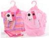 Obleček pro panenku miminko 40-45cm set dupačky/body s čepičkou